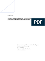 Pilot Operated Cartridge Valve - Dynamic Characteristics Measurements For Energy Efficient Operation and Application