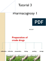 Tutorial 3 Pharmacognosy 1