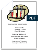 Submitted By: Investigatory Project Work