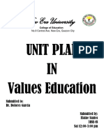 New Era University: Unit Plan IN Values Education