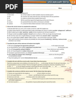 Vocabulary Test 3B