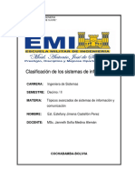 Clasificacion de Sistemas