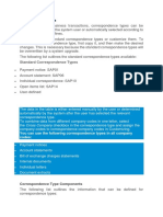 Additional Financial Accounting Configuration - Correspondence