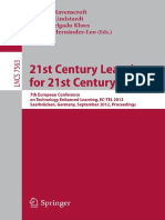 (Lecture Notes in Computer Science 7563 Programming and Software Engineering) Richard Noss (Auth.), Andrew Ravenscroft, Stefanie Lindstaedt, Carlos Delgado Kloos, Davinia Hernández-Leo (Eds.)-21st Cen