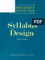 (David Nunan) Syllabus Design