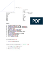 Verbs +ING