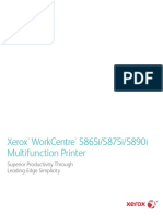 Xerox Workcentre 5865I/5875I/5890I Multifunction Printer: Superior Productivity Through Leading-Edge Simplicity