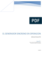 Informe Previo 3 - Generador Sincrono en Operacion - Laboratorio de Maquinas Electricas III - Fiee Uni