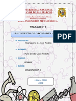 Trabajo 2 Yacimiento Orcopampa Arequipa