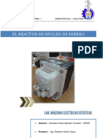 El Reactor Con Nucleo de Hierro