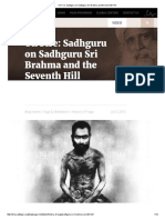 On Fire Sadhguru On Sadhguru Sri Brahma and The Seventh Hill PDF