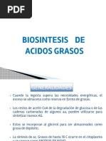 URP Biosintesis de Acidos Grasos