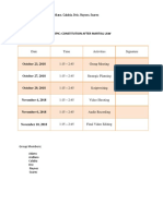 Topic: Constitution After Martial Law: Date Time Activities Signature