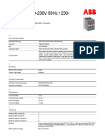 1SBL351001R8000 A50 30 00 220 230v 50hz 230 240v 60hz Contactor