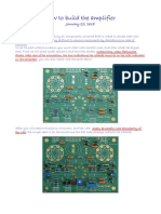 Building Recommendations EL34 Amplifier 27 Jan 2018