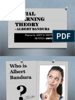 Social Learning Theory: - Albert Bandura