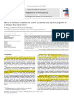 Effects of Extrusion Conditions On System Parameters and Physical Properties of A Chickpea Flour-Based Snac