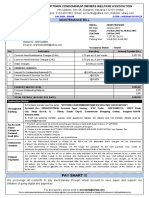 Maintenance Bill: Uptown Condominium Owners Welfare Association