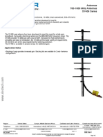 Antennas 700-1000 MHZ Antennas Sy406 Series: Yagi Directional, 10 DBD, Black Anodized, 806-870 MHZ