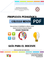 Propuesta Pedagogica Calculo Mental