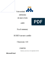 Universidad Autónoma de Nuevo León Cideb: Microsoft Excel