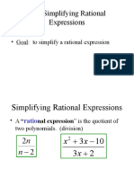 10 - 1 Simplifying Rational Expressions Trout 09