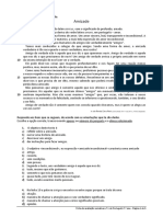 Ficha de Avaliação de Português 7º Ano 1º Teste Outubro 2018