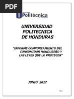 001 Informe Consumidor Hondureño Junio 2017 Tarea Politecnica