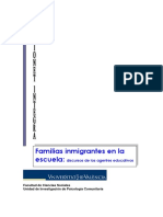 Familias Inmigrantes en La Escuela Discursos de Los Agentes Educativos