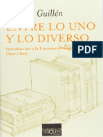 Guillen - Entre - Lo - Uno - y - Lo - Diverso - Introducción A La Literatura Comparada PDF