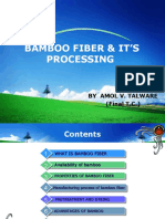 Bamboo Fiber & It'S Processing: by Amol V. Talware (Final T.C.)