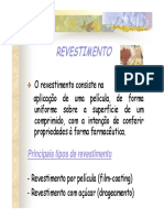 Aula de Comprimidos Revestidos - Parte I PDF