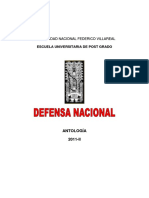 DN - Antologia Defensa Nacional, Unfv Postgrado