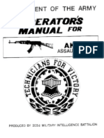 US Army Operators Manual For AK47