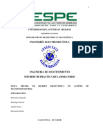 Pruebas de Aceites Dielectricos