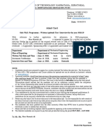 No. Phd/2018-19/E6 Date:: National Institute of Technology Karnataka, Surathkal