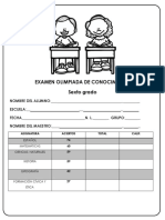 Examen Olimpiada de Conocimiento 2018-Me-2018