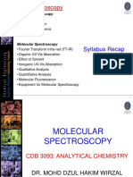 Lecture 5 Molecular Spectros