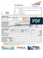 Bukti Pembayaran Tiket Kereta Api