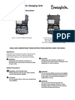 Multihead Hydraulic Swaging Unit (MHSU) : Setup and Operating Instructions