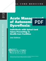 Acute Management of Autonomic Dysreflexia