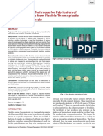 Injection Molding Technique For Fabrication of Flexible Prosthesis From Fle