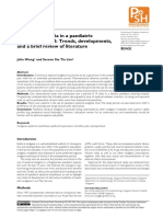 Epidural Analgesia in A Paediatric Teaching Hospital: Trends, Developments, and A Brief Review of Literature