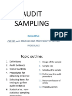 Psa 530: Audit Sampling and Other Selective Testing