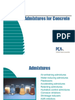 Admixtures by Portland Cement