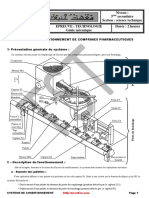 Systeme de Conditionnement de Comprimes Pharmaceutiques