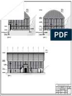 Plano Arquitectonico Coliseo, Cortes.