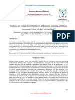 Synthesis and Biological Activity of Novel Phthalamide Containing Azitidinone