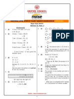 Class 3 - NSTSE UN421 Class-3 - Solution PDF