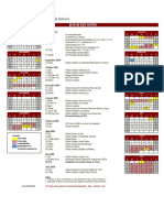 CIS School Calendar 2019-20